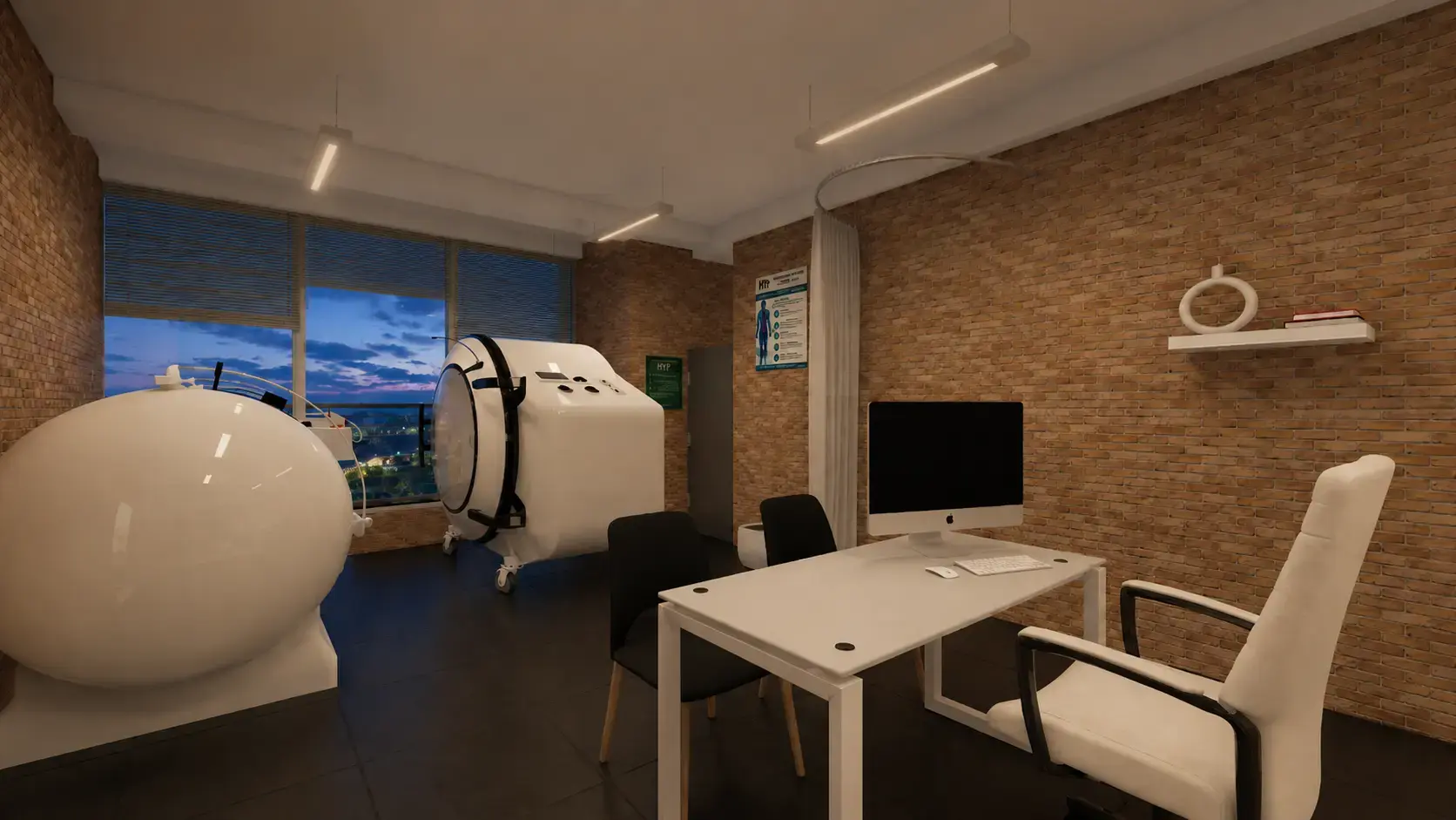 Consultation Areas at night