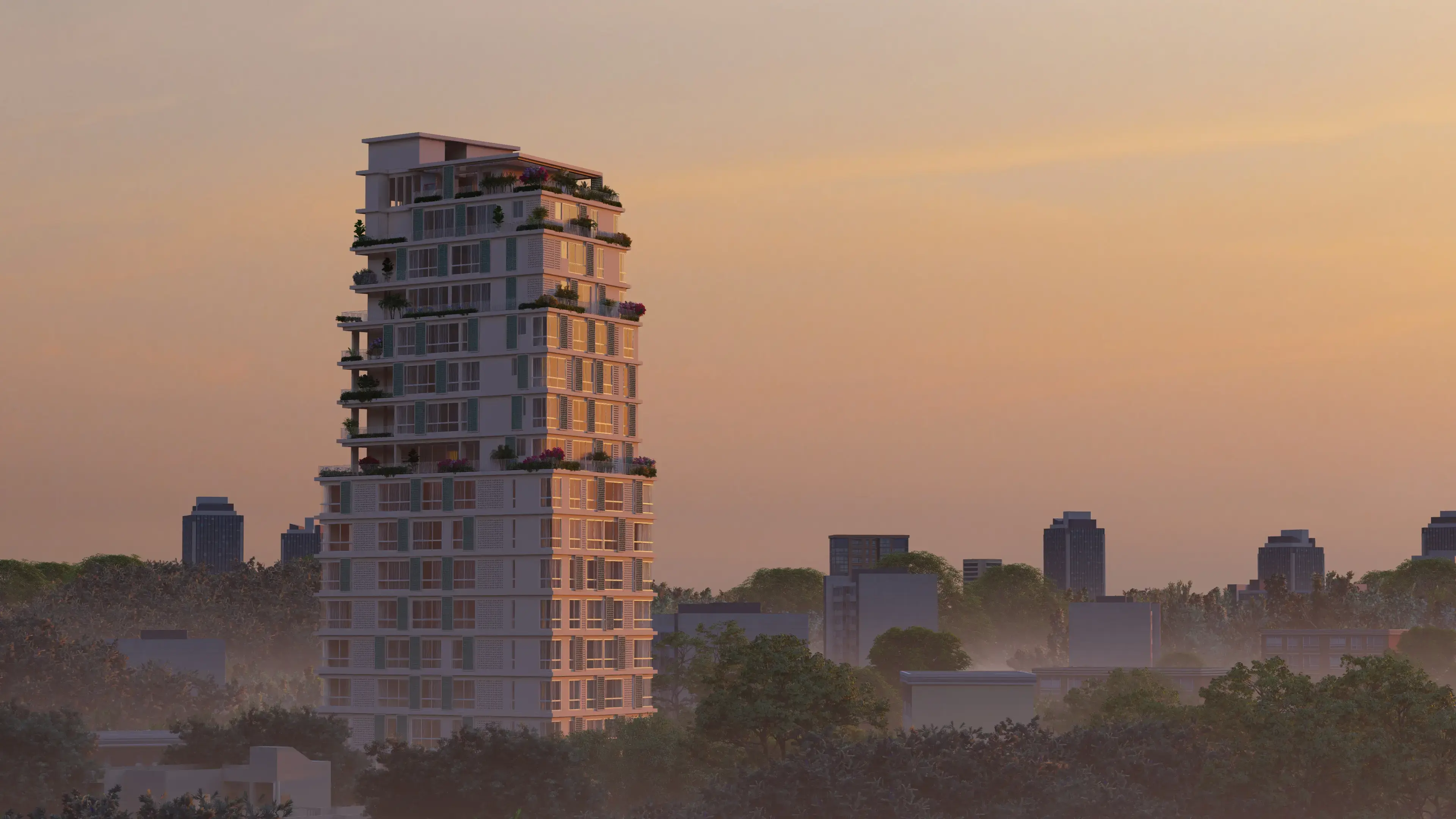 Indrabhavan Apartment — Elevation View